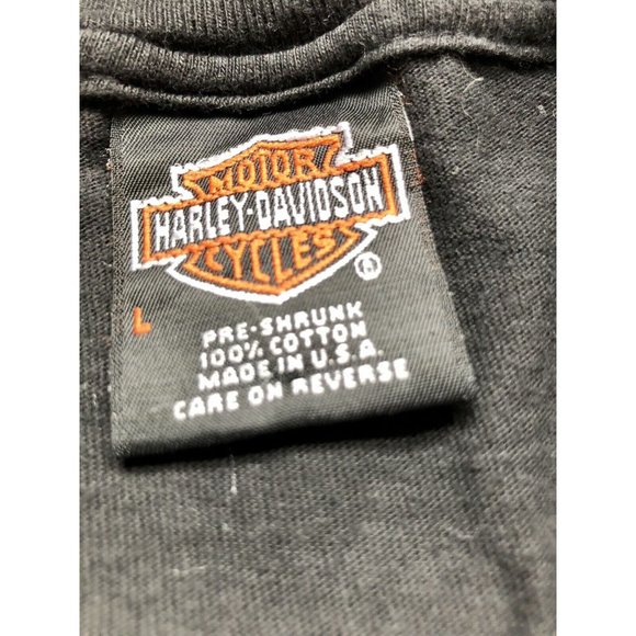 Harley Davidson 1998 Vintage Charlotte North Carolina Beefy Haines Shirt Mens L - Picture 3 of 5